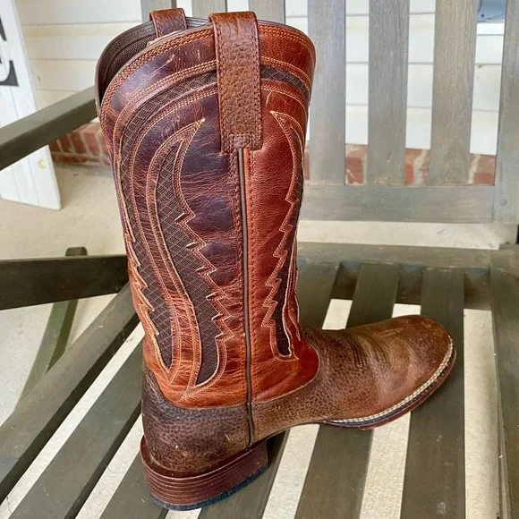 ARIAT Mens Butte VentTEK Leather Western Cowboy Boots Brown 12 D - Picture 5 of 7